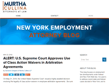 Tablet Screenshot of newyorkemploymentattorneyblog.com